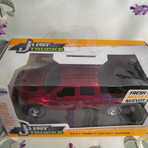 NIB Jada Just Trucks 2011 Ford F-150 SVT Raptor Red 24702 - Picture 3 of 11